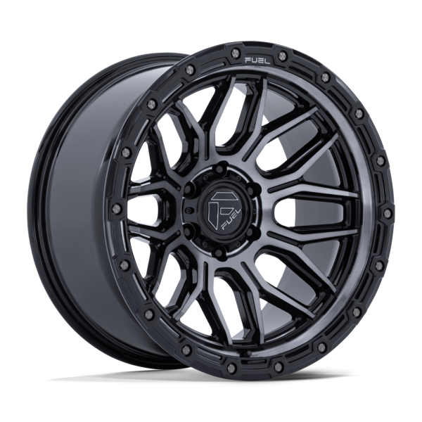 4 Llantas SURGE FC881 17X9 GLOSS BLACK MACHINE 6X139 - Fuel