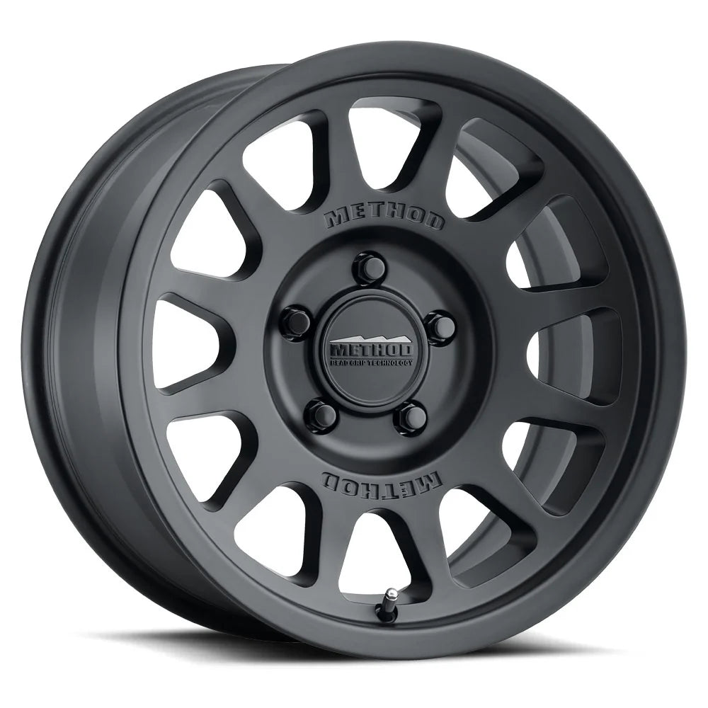 4 Llantas Method MR703 BeadGrip Matte Black (17x9" 5x127)