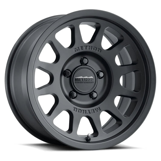 4 Llantas Method MR703 BeadGrip Matte Black (17x9" 5x127)