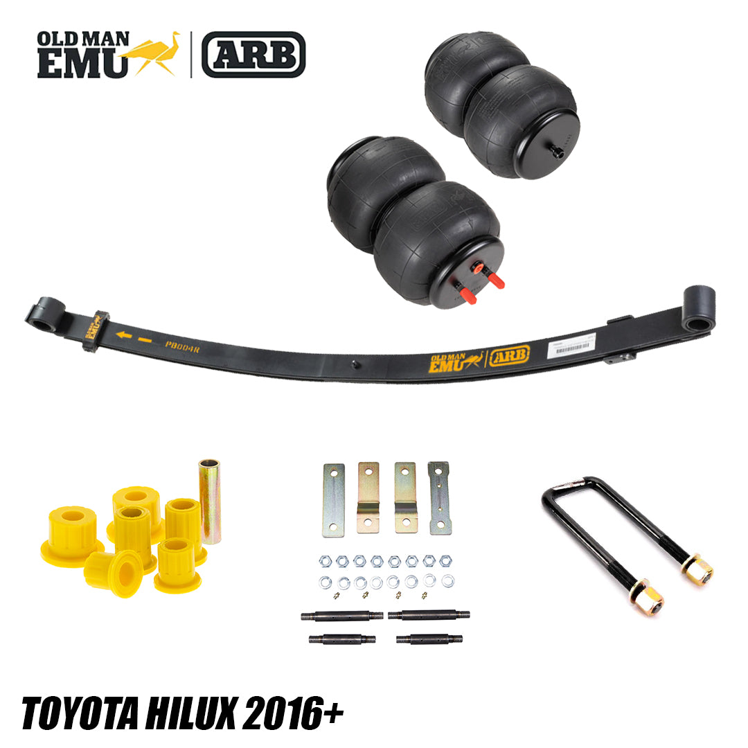 Kit ballestas parabolicas + pulmones Toyota hilux (15+) - Old Man Emu