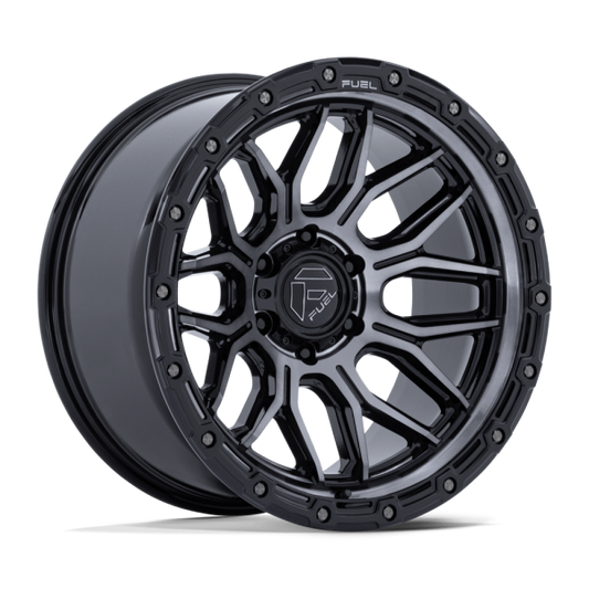 4 Llantas SURGE FC881 17X9 GLOSS BLACK MACHINE 6X139 - Fuel
