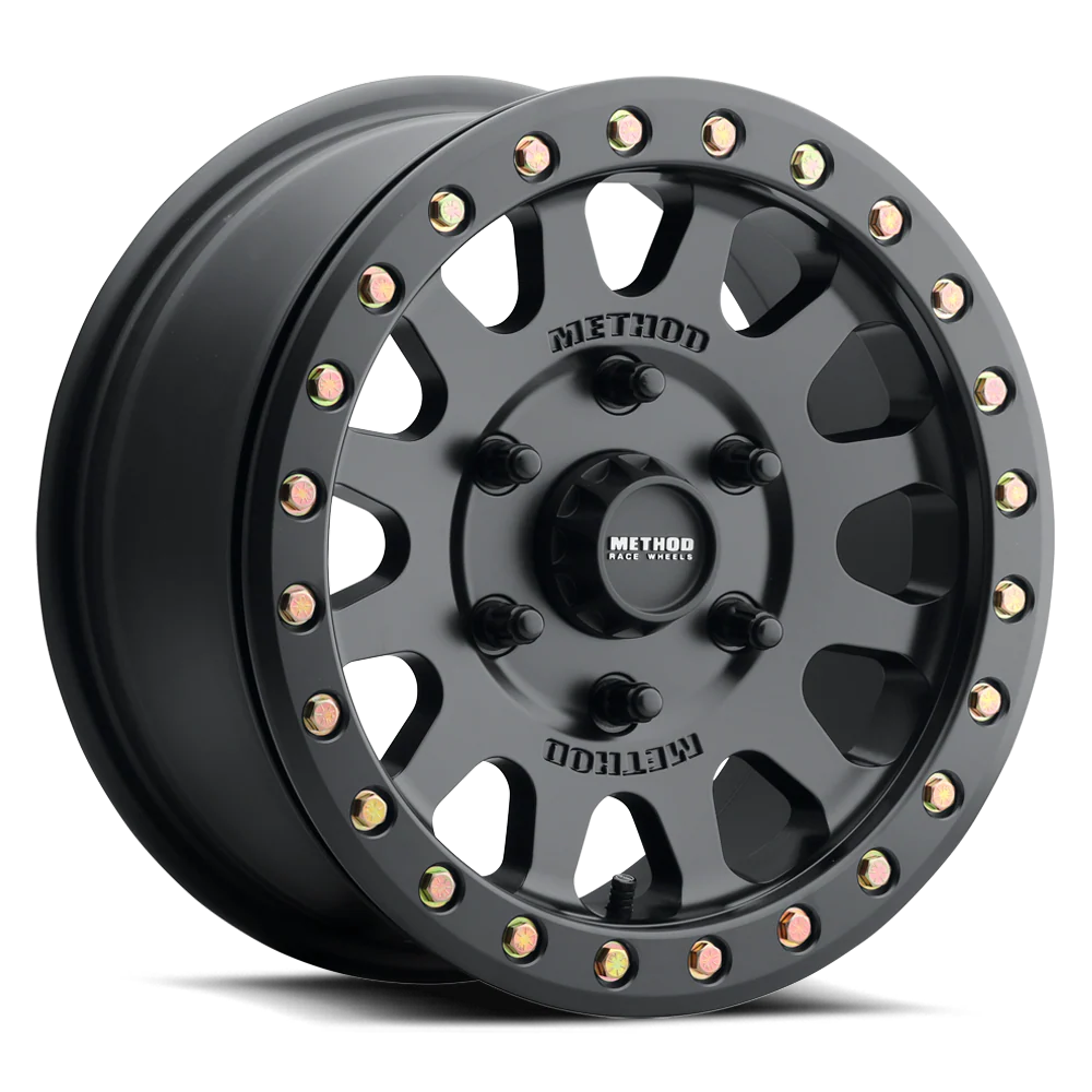 4 Llantas Method MR401 Beadlock Matte Black (15x7 6x139.7)