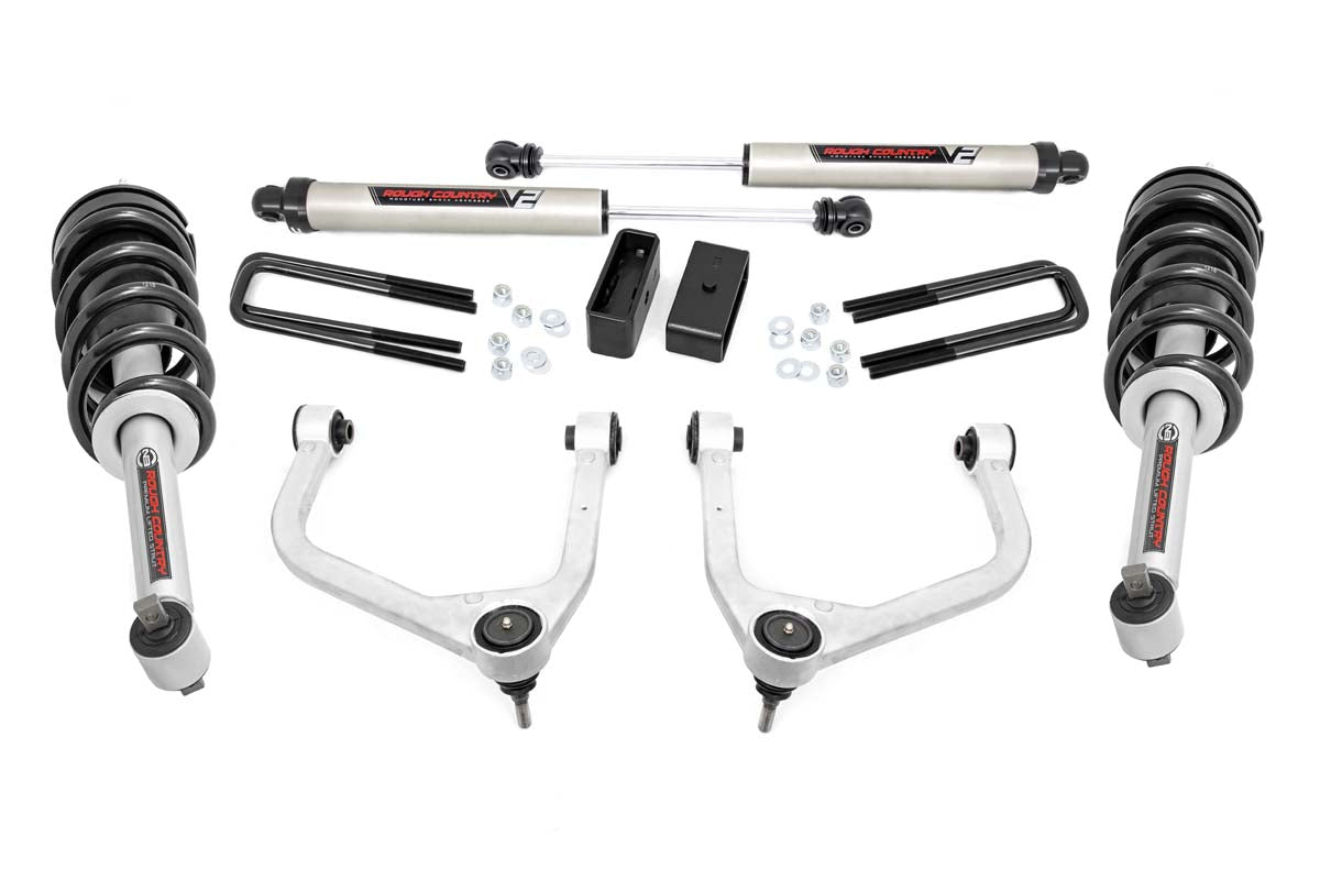 Kit de Suspensión 3.5" + Bandejas Superiores Chevrolet Silverado (19-22) - Rough Country